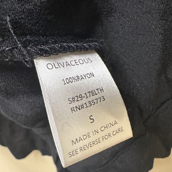 Workwear NWT Size Small Black V-Neck Pullover Collared Blouse Casual - Picture 5 of 8